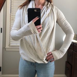 Lululemon cotton blend iconic sweater wrap